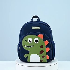F3 Sesame Baby Kindergarten School Bag Cartoon Cute Dinosaur School Bag Anti-lost Waterproof material Small Bag for Boys
