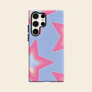 Hologram Pink Star Art Luxury Fashion Full Lens Protective Case for Samsung Galaxy S26 S25 S24 A56 A36 Plus Ultra
