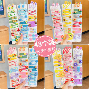 Cute Cartoon Baby Girl Hair Clips Korean Style Childrens Accessories Side Bun Clip Baby Toddler Hairpins Hair Accessories