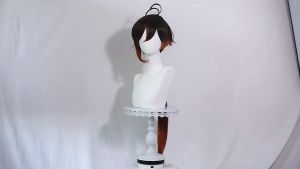 Game Genshin Impact Zhongli Wig Cosplay Costume Hanfu Ancient Wig Morax Role Play Uniform Hair