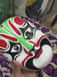 2025 หน้ากากใบหน้าปักกิ่ง ผลิตภัณฑ์สำเร็จรูปแบบเต็มหน้า สำหรับเด็กอนุบาลและผู้ใหญ่ สไตล์จีน ละคร ปักกิ่ง หน้ากากเปลี่ยนหน้า