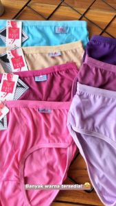 12 PCS Celana Dalam Wanita Esse CD Remaja Murah Bahan Katun CD Cewek Jumbo Lusinan