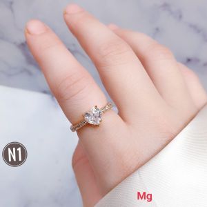 RinaXp- Cincin Permata Love Mini Permata Zircon Cincin Xuping Terbaru Gold dan Silver
