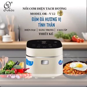 Nồi Cơm Điện Đa Năng Orkin OR-V12A Thái Lan 1.2L 500W Cao Cấp - Thiết Kế Hiện Đại Chế Độ Nấu Nhanh