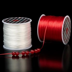 40M DIY Crystal Beading Stretch Cord for Jewelry Making Strong Elastic Thread Rope Beaded Bracelet String Line Accessories