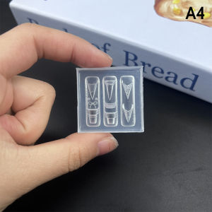 EELHOE | 1Pcs Silicone Bow Nail Art Mold Rose Flower Bouquet Style High Transparent 3D Nail Decorations Nail Charm DIY Manicure Mold
