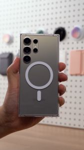 RINGKE® FUSION MAGNETIC Samsung Galaxy S24 Ultra Crystal Clear Back Shockproof Compatible w/MagSafe Wireless Charging