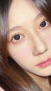 (COD) (0.00-8.00) kính áp tròng [Hàng ngày] Ống kính lớn có đường kính 142mm cho 1 cặp/2 kính áp tròng màu đen để sử dụng hàng ngày lens đen contact lenses