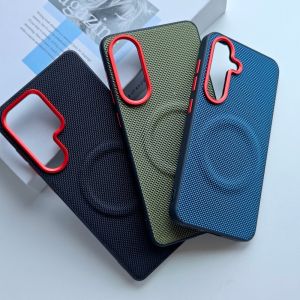 szhaiyu | For Samsung Galaxy S26 Ultra S26 S25 Plus A57 A37 Phone Case Hard PU Leather Magnetic Wireless Charging Protective Back Cover