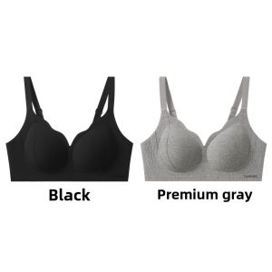 MiiOW | Comfortable Seamless Anti-Sagging Womens Underwear Breast Reduction Side Fatigue Relief U-Neck Soft Support Bra Cat Person