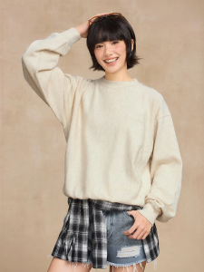Champion | Fall New Arrivals Pastel Color Casual Round Neck Sweatshirt