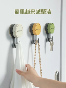 [SG Stock] Removable Vacuum Suction Hooks - No Drill Adhesive-Free Strong Hold for Bathroom Kitchen Door