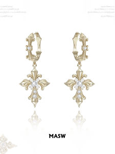 MAXIU | Nhẫn Tai Gothic Iris Cổ Điển