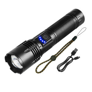 High Power LED Flashlight Type-c Rechargeable Super Bright Lamp Built-in Battery Torch Long Range 3500M Camping Fishing Lantern