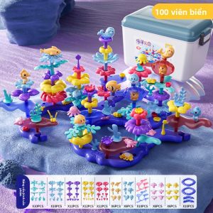 BABYSHOME | Đồ Chơi Ghép Hình Hoa San Hô Giáo Dục DIY