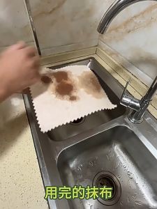 5pcs Kitchen Wash Cloth Cleaning Towel Rags Loofah Rag Absorbent Microfiber Cleaning Cloth Home Washing丝瓜抹布 洗碗布