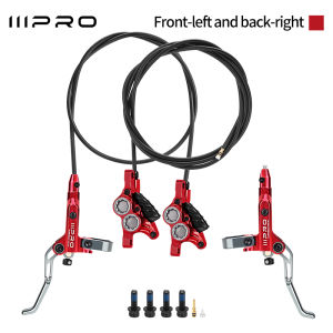 MEROCA | IIIPRO C5X4 Ultralight 4 Piston Bicycle Hydraulic Brake 850/1550mm MTB Brake Cooling Oil Pressure AM DH Road Bike Disc Brake