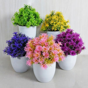 Tanaman Hias Bunga Daun Mandrik Plastik Ornamen Hiasan Dekorasi Ruangan Outdoor Indoor Buatan PBP25