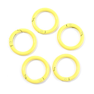 5/10Pcs 25/35/41mm Metal O Ring Spring Clasp Openable Round Carabiner Keychain Clips Hook Dog Chain DIY Craft Buckle Accessories