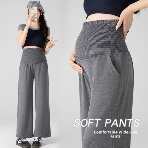 Maternity Pants Trousers Pregnant Summer Slim Belly