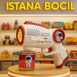 Mainan Anak Gelembung Pistol Bubble Sabun Otomatis  Mesin Tembakan Bubble Gelembung Anak CUTE SPACE SERIES BUBBLE BTC-3034 BabyToys