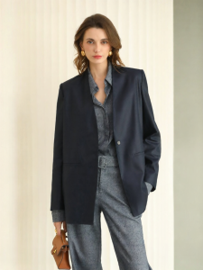 COCO BELLA | Elegant Smart Casual No Collar Womens Blazer
