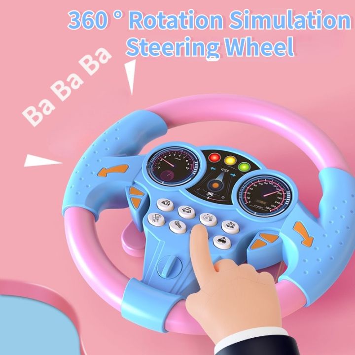 Multi Functional 360 ° Rotation Simulation Steering Wheel Simulation ...
