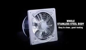 304 Stainless Steel Kitchen Exhaust Fan 6/12 inch Bathroom Ventilation Fan Strong Exhaust Fan Toilet Air Circulation Industrial Fans