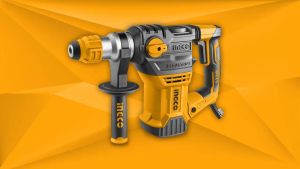 Máy khoan bê tông 1500W INGCO RH150028 có búa lực tác động 5.5J máy khoan cầm tay 3 chức năng khoan bê tông 32mm khoan gỗ40mm thép13mm