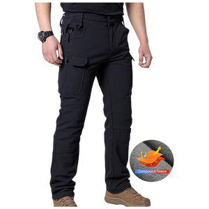 Mens Winter Tactical Pants Multi Pocket Workwear Outdoor Combat Trousers Cargo Travel Sports Pants Hiking Camping Leisure