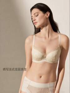 ManiForm | Light Comfort Lace Bra Soft Steel Ring Large Bust Slimming