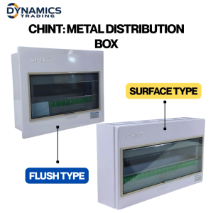 CHINT Distribution Box 4 Way 8 Way 12 Way 15 Way 18 Way 24 Way 36 Way Metal Surface & Flush Type with Neutral Bar for MCB Standard Din Rail Mount Durable