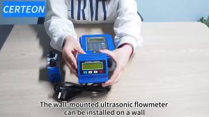 TUF-2000M Clamp-On Ultrasonic Flow Meter DN25-6000mm Split Type Wall Mounted Non-Invasive Industrial Water Flow Meter