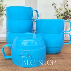 PROMO GRATIS SENDOK 1/2LUSIN GELAS MINUM HARIAN MODEL GANGGANG GENDUT PLSTIC TEBAL DAN TAHAN PANAS