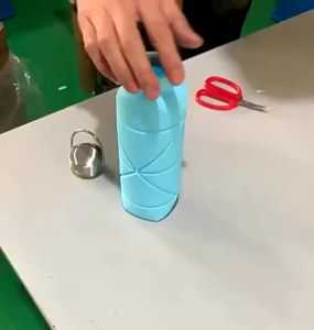 750ML Portable Retractable Silicone Bottle Folding Water Bottle Outdoor Travel Sports Drinking Cup Kettle botol lipat Botol Air 水罐 水壺