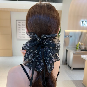 Elegant Butterfly Knot Hair Clip Womens Summer Back of Head Clip Popular 2025 New Hair Card High Forehead Headwear Grab Clip