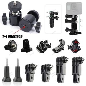 20241010 For Action Camera Accessories Kit Tripod Adapter Mounts for SJCAM GoPro Hero GoPro DJI Osmo Pocket Action Insta360 X5 X4 GO 3 Accessory