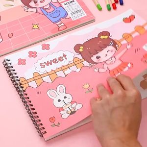 [READY] Aimilo Buku Gambar Anak Sketchbook A4 Drawing Book Astronot Jilid Spiral Kertas Tebal 30 Lembar