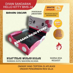 divan sandaran dipan tempat tidur model hello Kitty BMS-14