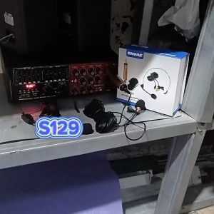 S129 MICROPHONE 2IN1 SH 999 HEADSET JEPIT BAJU KLIP MIC ELECTRET CONDENSOR MIK TECNOLOGY JAPAN KABEL