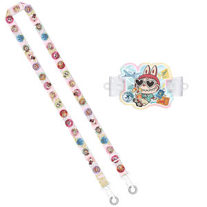 กระเป๋าสะพายข้างโทรศัพท์มือถือ LABUBU สายรัดคอสำหรับเด็กผู้หญิง ป้องกันการสูญหาย สายรัดโทรศัพท์มือถือแบบสะพายข้างสุดน่ารัก