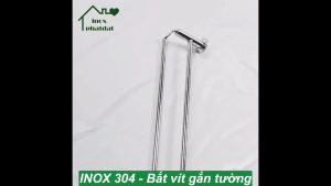 Thanh treo khăn Inox 304 PHÁT ĐẠT không rỉ sét máng khăn nhà tắm cao cấp giá móc khăn mặt vắt khăn inox (SP036B)