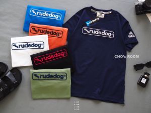 New🔥เสื้อยืดแขนสั้นruded0gงานหน้าปักแถบแขนปักสามเหลี่ยม(ผ้าcotton )ใส่ได้ทั้งชายและหญิง