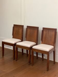 Retro Style Solid Wood Dining Chair Home Use Mid-Century Back Chair Single Person Desk Chair Antique Chair Aminohome