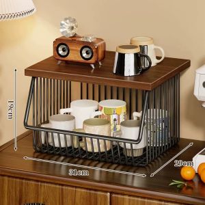 MUGG | Desktop Organizer Kitchen Storage Rack Spice And Snack Holder Teacup And Coffee Machine Shelf Multi-tiered