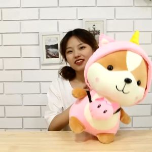 Gấu Bông Sóc Shiba Cosplay Mềm Mịn Size Nhỏ 25 cm - Hàng Cao Cấp Cho Trẻ Nhỏ. Thú Nhồi Bông Toy
