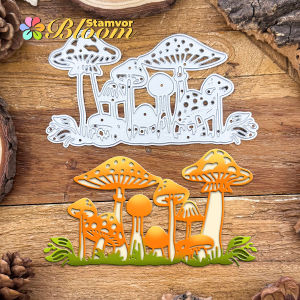 Original Lovely Forest Mushrooms Metal Cutting Dies Scrapbooking Decorative Embossing