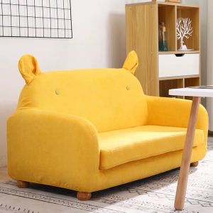 Nordic Style Childrens Sofa Set Boy Girl Fabric Reading Area Small Sofa Book Room Combination Childrens Furniture Sponge Filling