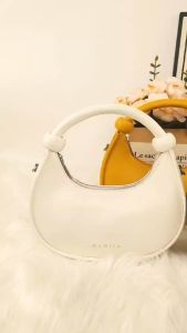 NANJIA Niche Fashion Commuter Underarm Bag PU Leather Handbag Shoulder Crossbody Bag Womens handbag Underarm Bag PU Leather