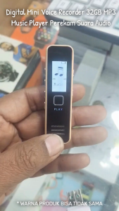 Digital Mini Voice Recorder 32GB MP3 Music Player Perekam Suara Audio